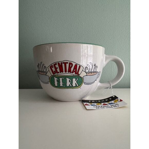 Friends Central Perk Large 24 oz Latte Coffee Cup Mug- NWT - Picture 1 of 6